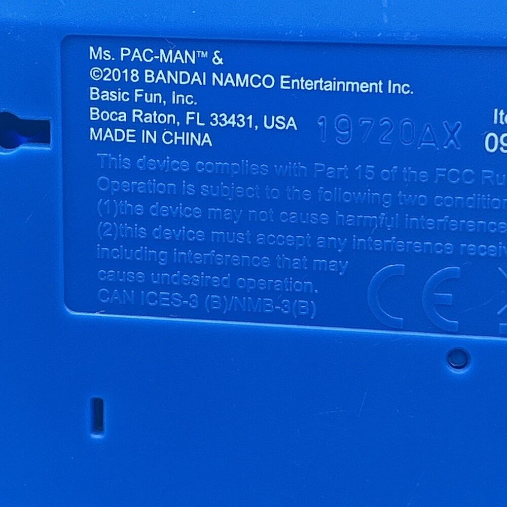 Ms. Pac-Man Mini Arcade Game Basic Fun  Retro Handheld Tested Works Used - Picture 4 of 5